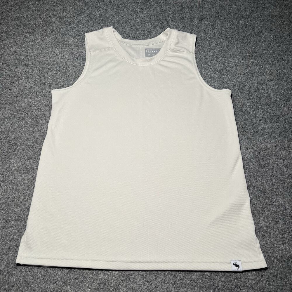 Abercrombie & Fitch Tank Top Boys 15/16 Gray Active Stretch Performance